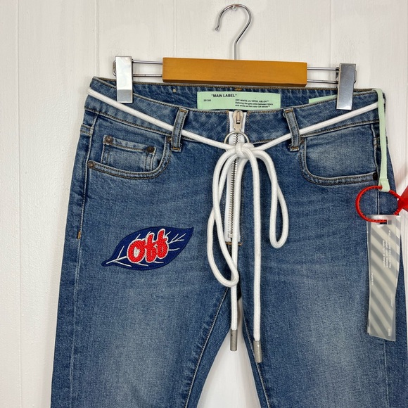 NWT Deadstock Off-White 2013 Global Warming Flare Jeans Sz 25 - Picture 3 of 16